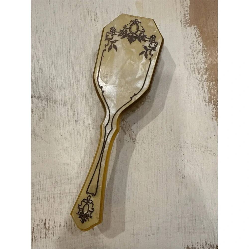 Acwalite‎ Marbled Celluloid  Vanity Brush
